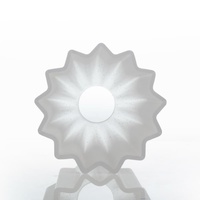 Abat-jour en verre dépoli blanc opale de conception moderne brillant avec de petites bulles d'air pour la suspension dans le salon Nouveau style de conception