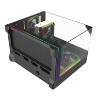 Boîtier PC de jeu ATX Mid Tower avec panneau en verre trempé amovible, bande RGB, blanc, pour ordinateur de bureau, refroidissement du processeur