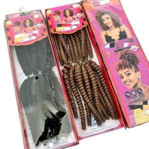 Extensiones de Cabello Sintético para <span class=keywords><strong>Trenzas</strong></span> Africanas, Rizadas, Suaves y Naturales, de 8 Pulgadas y 130g, Tipo Ha Va Curl Twist Braids, Estilo Español - Product Image 1