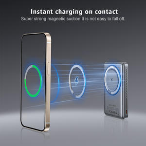 <span class=keywords><strong>Batterie</strong></span> externe LS15 Slim pour voyage d'affaires avec fente pour carte intégrée et support <span class=keywords><strong>de</strong></span> téléphone - Charge rapide double port, chargeur <span class=keywords><strong>portable</strong></span> léger - Product Image 2