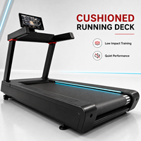 Caminadora Comercial con Pantalla Táctil HD Grande, Máquina Eléctrica de Correr de Alta Resistencia para Gimnasio