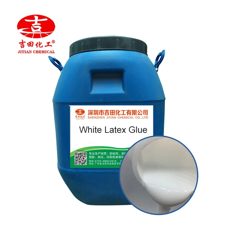 White Latex Emulsion Used Wood Furniture Decoration Printing Textile Leather Paper White Latex Glue