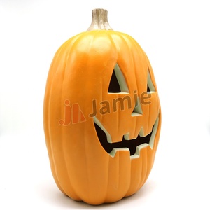 Grande <span class=keywords><strong>Zucca</strong></span> di <span class=keywords><strong>Halloween</strong></span> Artificiale Luminosa e Divertente, <span class=keywords><strong>Decorazione</strong></span> per Festival, Ornamento da Tavolo per Interni - Product Image 4