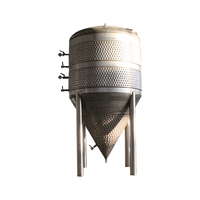Réservoir de fermentation sous pression conique en acier inoxydable 3000L 40000L Fermenteur unitaire de bière