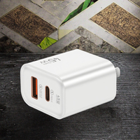 Chargeur mural USB Type-C 45W en gros pour téléphone portable et ordinateur portable avec charge rapide QC3.0 et PD 3.0, prise EU/US/UK