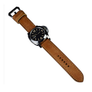 Correa de Reloj de Cuero Hecha a Mano Personalizada de 26 mm, Correa de Reloj Retro Suave y Mate para <span class=keywords><strong>Panera</strong></span> - Product Image 1
