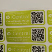 Etiquetas/Adhesivos de Vinilo BOPP/PET/PVC Resistentes al Agua con Código QR Personalizado de Alta Calidad para Impresión de Regalos y Manualidades