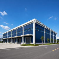 Entrepôt préfabriqué en structure acier de haute qualité pour stockage industriel, bâtiment métallique durable à grande portée, bâtiment préfabriqué