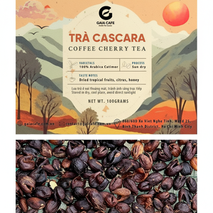 Cascara vietnamien café cerise thé 100% Arabica Catimor soleil processus sec 100g sac - Product Image 1