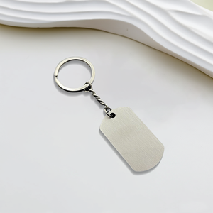 Custom Logo Engraved Personalized <strong>Metal</strong> <strong>Key</strong> <strong>Chains</strong> Stainless Steel Blank Keychain for Bag Car <strong>Key</strong> Holder - Product Image 5