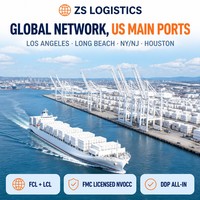 Transitaires efficaces ZS LOGISTICS DDP porte-à-porte Chine-USA LCL FCL Express maritime Agent logistique Expédition de marchandises dangereuses