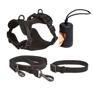 Pet Manufacturer Custom PVC <b>Dog</b> Harness <b>Dog</b> <b>Collar</b> with Leash Set Poop Bag Dispenser Waterproof for Small Medium <b>Large</b> <b>Dogs</b> - Product Image 4