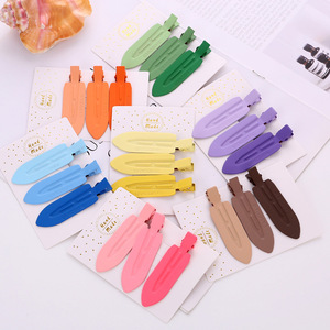 กิ๊บติดผมสีสันสดใสแบบไร้รอยต่อ สไตล์ INS สำหรับสาวๆ กิ๊บหนีบผมทรงเป็ดและกิ๊บตรง เครื่องประดับผม กิ๊บติดผมด้านข้าง - Product Image 1