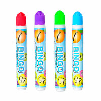 Marqueurs OEM bon marché pour bingo art, plumes de 10mm, petite capacité de 20ml, pas de fuite, jeu de marqueurs à points de 10 couleurs