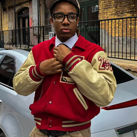 Veste de baseball vintage pour homme avec logo personnalisé, patch en chenille de haute qualité, broderie, manches en cuir, style universitaire