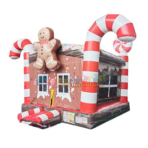 Merry christmas <b>inflatable</b> bouncy castle chateau gonflable commercial kids party jumpers bounce <b>house</b> wholesale - Product Image 2