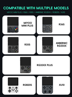Sac de rangement noir pour Console de jeu Miyoo Mini + RG353V RG353VS RG35XX R36S, sac de voyage de protection, étui Miyoo Mini Plus, sac à main