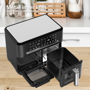 Elettrodomestico intelligente 14L doppio piatto digitale friggitrice ad aria con il telefono WiFi App forma quadrata per uso domestico - Product Image 4