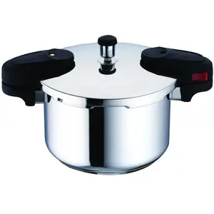 Equipo de cocina de alta calidad, olla a presión de acero inoxidable, 22CM, espejo negro, estufa de trabajo OEM, 5L