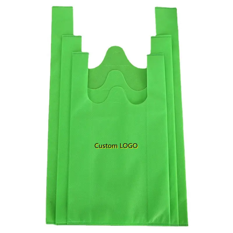 Нетканая ткань экологически чистая сумка для покупок/Нетканая сумка для футболок по низкой цене/Одноразовая Нетканая сумка с принтом