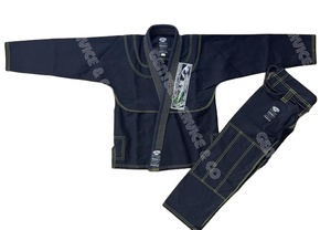 Jiu jitsu-traje de jiu jitsu negro personalizado, colección Total con logotipo personalizado, parches, tamaños y colores, compra a granel para hacer tu marca - Product Image 3
