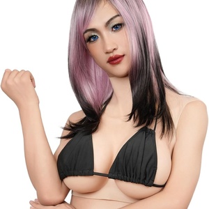 Silicone Breastplate B-G Cup High/<strong>Round</strong> Collar Silicone Breast Forms for Crossdresser Drag Queen - Product Image 1