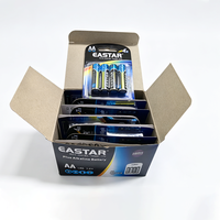 Pilas Secas AA LR6 AM3 1.5V Alcalinas en Blister, Paquete de Pilas Secas para Control Remoto, Juguetes y Linternas