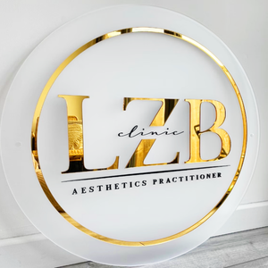 Enseigne de salon <span class=keywords><strong>LED</strong></span> ronde personnalisée en acrylique rétroéclairé pour réception de beauté et décoration murale commerciale - Product Image 2