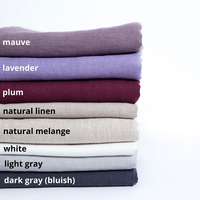 Usine directe de haute qualité 100% tissu de lin biologique plaine vêtements naturels en gros