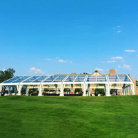 Tente d'événement pliable populaire à toit rigide en PVC, imperméable quatre saisons, 1200 m², pour fêtes en extérieur, 5-10 mètres