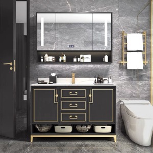 ตู้เก็บของอัจฉริยะสไตล์เรโทรฝรั่งเศส ทำจากไม้เนื้อแข็ง พร้อมฟังก์ชั่นโต๊ะเครื่องแป้งและอ่างล้างหน้าในตัว - Product Image 3