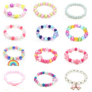 Bracelet arc-en-ciel coloré avec gâteau en forme de cœur pour fille, perle, offre spéciale, <span class=keywords><strong>2022</strong></span> - Product Image 2