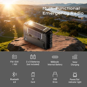 Radio Portátil Multifuncional OEM PRUNUS 2026 de 4 Bandas <span class=keywords><strong>FM</strong></span> AM SW con Doble Antena, Altavoz Inalámbrico y Múltiples Opciones de Alimentación - Product Image 3