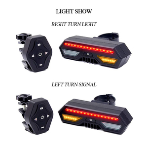 Xe Đạp Xe Đạp đuôi ánh sáng với tín hiệu Rẽ-không dây điều khiển từ xa USB sạc siêu sáng cảnh báo an toàn phía sau ánh sáng thiết lập - Product Image 4