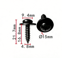 Nouvelles attaches métalliques pour voitures, modèle 152133, fournies par l'usine chinoise Jiumail