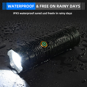 <span class=keywords><strong>Linterna</strong></span> de Caza <span class=keywords><strong>LED</strong></span> de Alta Potencia, Resistente al Agua IP68, Recargable por USB, 3000 Lúmenes, Enfoque Ajustable, Luz Negra, Uso de Emergencia, 8 Horas - Product Image 6