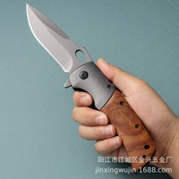 Couteau pliant Dropshipping Shopify, manche en bois de rose, survie en plein air, camping, tactique, EDC, couteau de poche, haute dureté, lame 3Cr13
