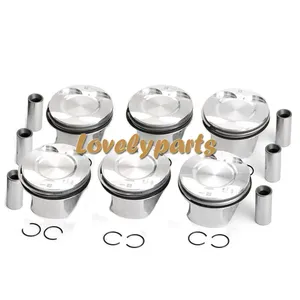 Jeu de 6 segments de piston 11257564335 pour <span class=keywords><strong>BMW</strong></span> E87 E90 <span class=keywords><strong>E92</strong></span> E60 130i 330i 530i <span class=keywords><strong>N52B30</strong></span> 3.0L - Product Image 1