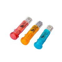 Voyant lumineux en plastique standard néon LED IP65 12V 24V 110V 230V rouge ambre vert bleu panneau de commande industriel lampe de signalisation