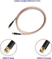Antenne externe à vis étanche à gain élevé LTE GSM 4G pour extérieur MMCX mâle