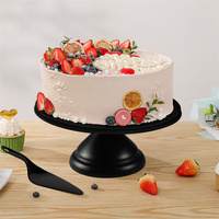 Support à gâteau en fibre de bambou personnalisé en usine, 12 pouces avec dôme, support à cupcakes en mélamine, support à dessert, support de décoration de gâteau pour fête
