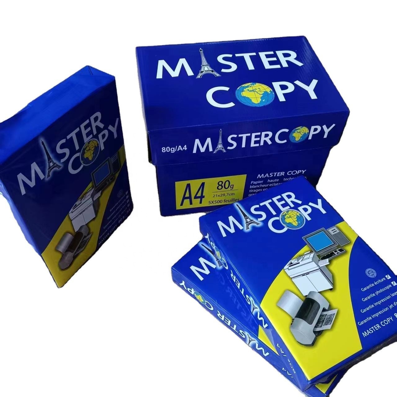 Оптовая цена 500 листы Ream Pack A4 70 gsm 80 gsm копировальная бумага