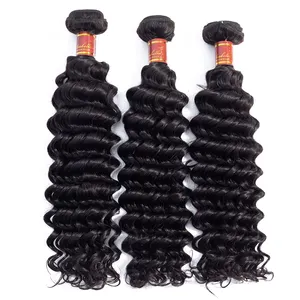 Wholesale Bulk Sale Raw Exotic Deep Wave Curly Burmese Curly Human Virgin Hair Bundles For Women