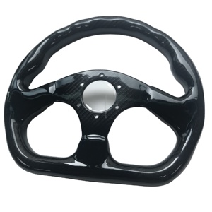 <span class=keywords><strong>Volant</strong></span> de direction en fibre de carbone en forme de D, ergonomique, performance racing, universel, pour améliorations intérieures de voiture - Product Image 5