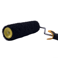 Haute qualité 9 pouces Nylon Texture modèles peinture rouleau brosse Double couleur plastique et caoutchouc poignée pinceau