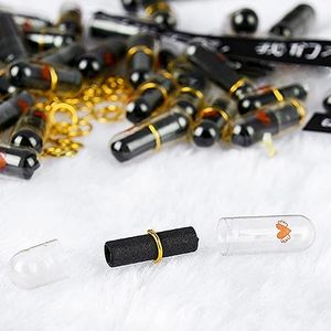 Capsules à lettres - 100 mini-blocs de notes en forme de pilule - Cadeau d'amitié (Noir) - Product Image 4