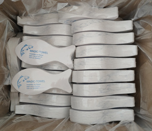 Serviette faciale jetable compressée mini, 100 % coton, personnalisable avec logo imprimé numériquement, portable, idéale pour les voyages, en promotion - Product Image 4