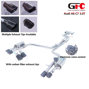 Système d'échappement Catback Valvetronic pour Audi <span class=keywords><strong>A6</strong></span> A7 3.0T <span class=keywords><strong>C7</strong></span> C6 GFC 2012-2021, pour un son de voiture sport - Product Image 6