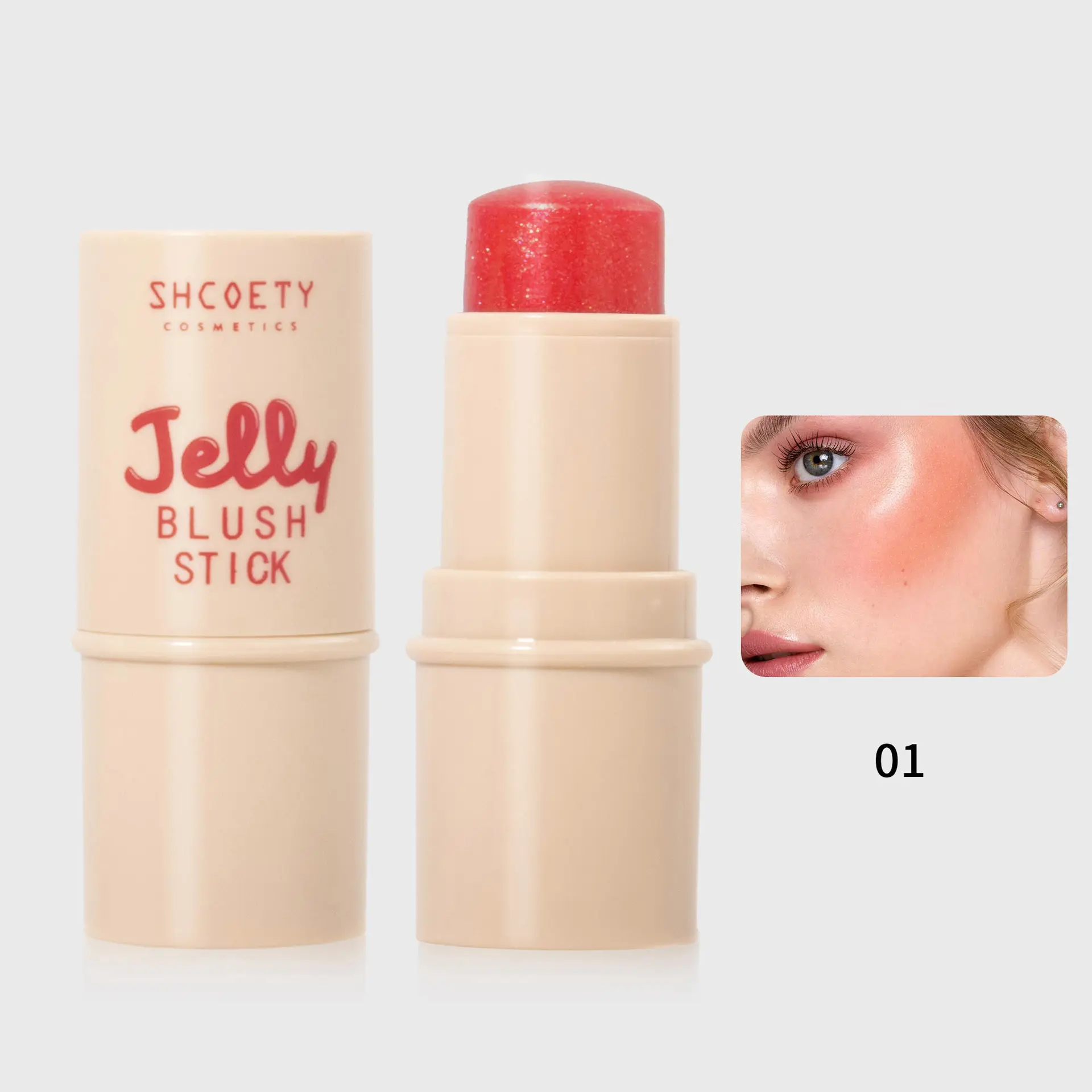 Gappina Blush rossetto labbra e guance Evidenziatore 4 colori Evidenziazione Bick Lucidalabbra