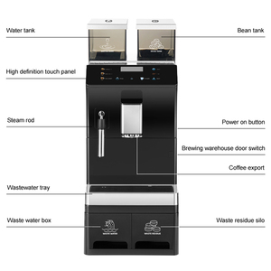 Cafetera Totalmente Automática Shineho, Cafetera Comercial, Cafetera Espresso Comercial SST-101+5, Cafetera SST-1 - Product Image 1